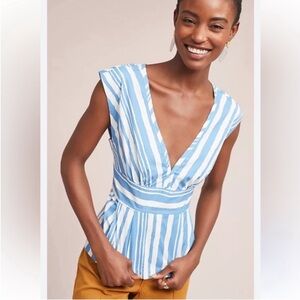 3/$16 Tracy Reese (Anthropologie) Catamaran Striped Top Size: M